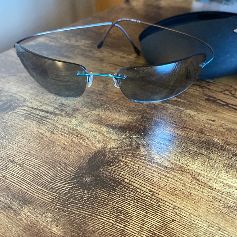 Blue Trim Unisex Silhouette Titan Sunglasses